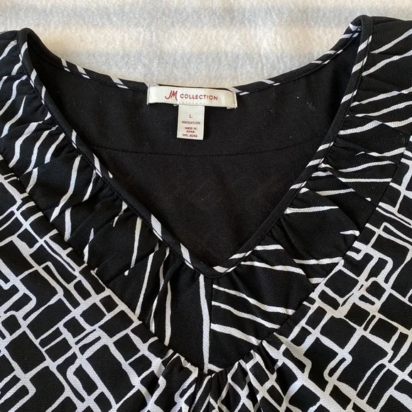 JM Collection Blouse/Shirt Size L - Picture 6 of 6